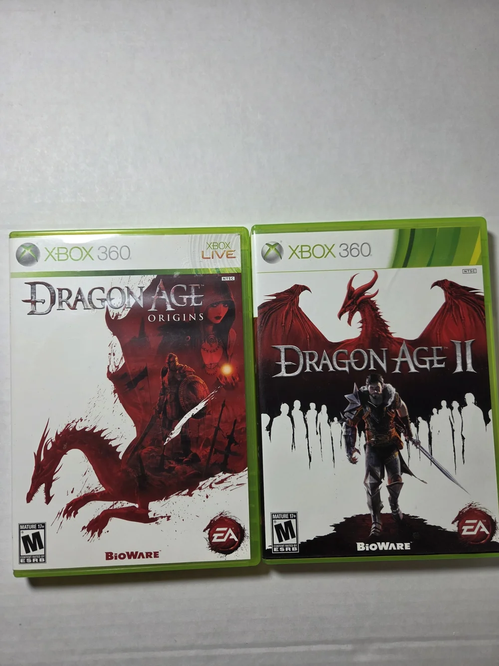 EA Dragon Age Origins + Dragon Age II Xbox 360 M RPG Fantasy
